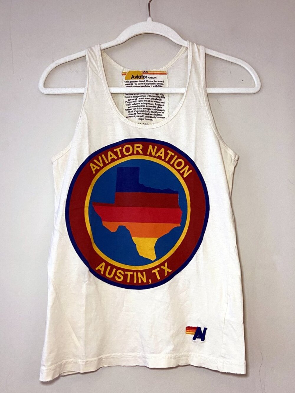 Aviator Nation Racerback Tank Top | Size XS